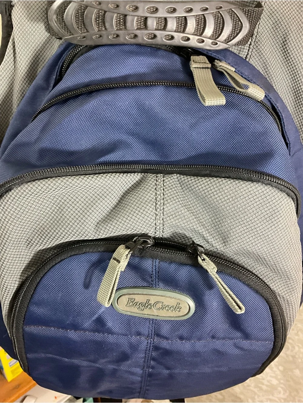 Eagle Creek Nylon Blue and Gray Unisex Backpack Hiking Travel Adjustable
